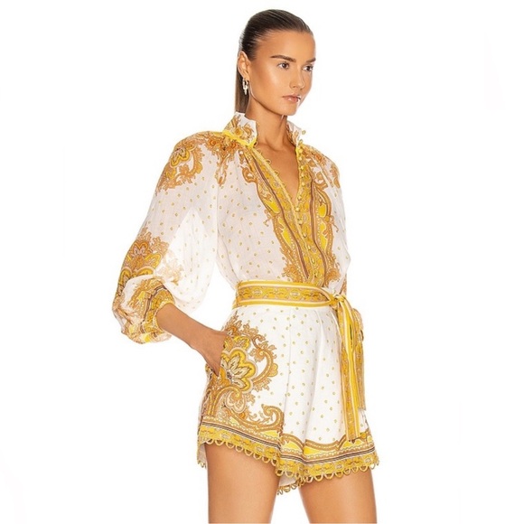 ZIMMERMANN Bells Paisley Blouse Size Zimmermann 0 - Picture 4 of 8